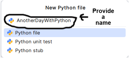 Provide File Name for Python Coding