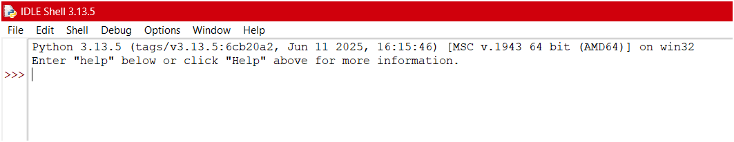 Python IDLE